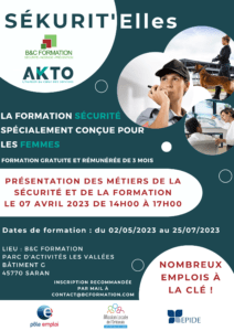 Nouvelle formation SEKURIT'Elles en région Centre-Val de Loire !