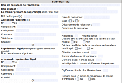 Nouvelle version du formulaire Cerfa pour le contrat d’apprentissage