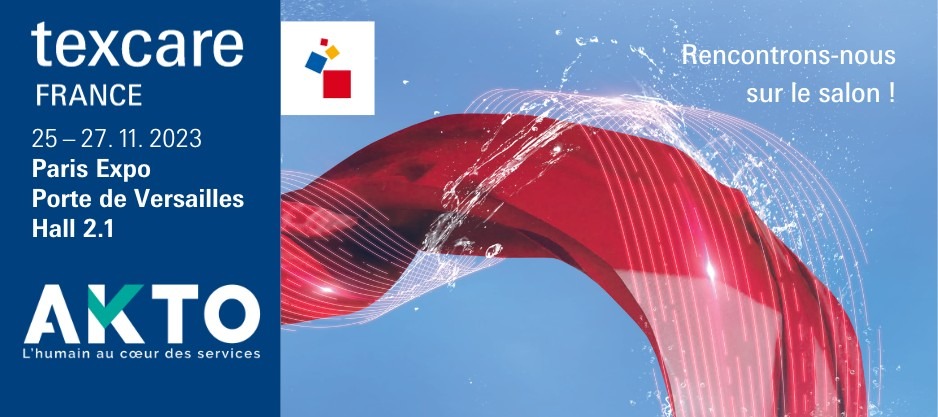 AKTO participe au salon Texcare France du 25 au 27 novembre 2023